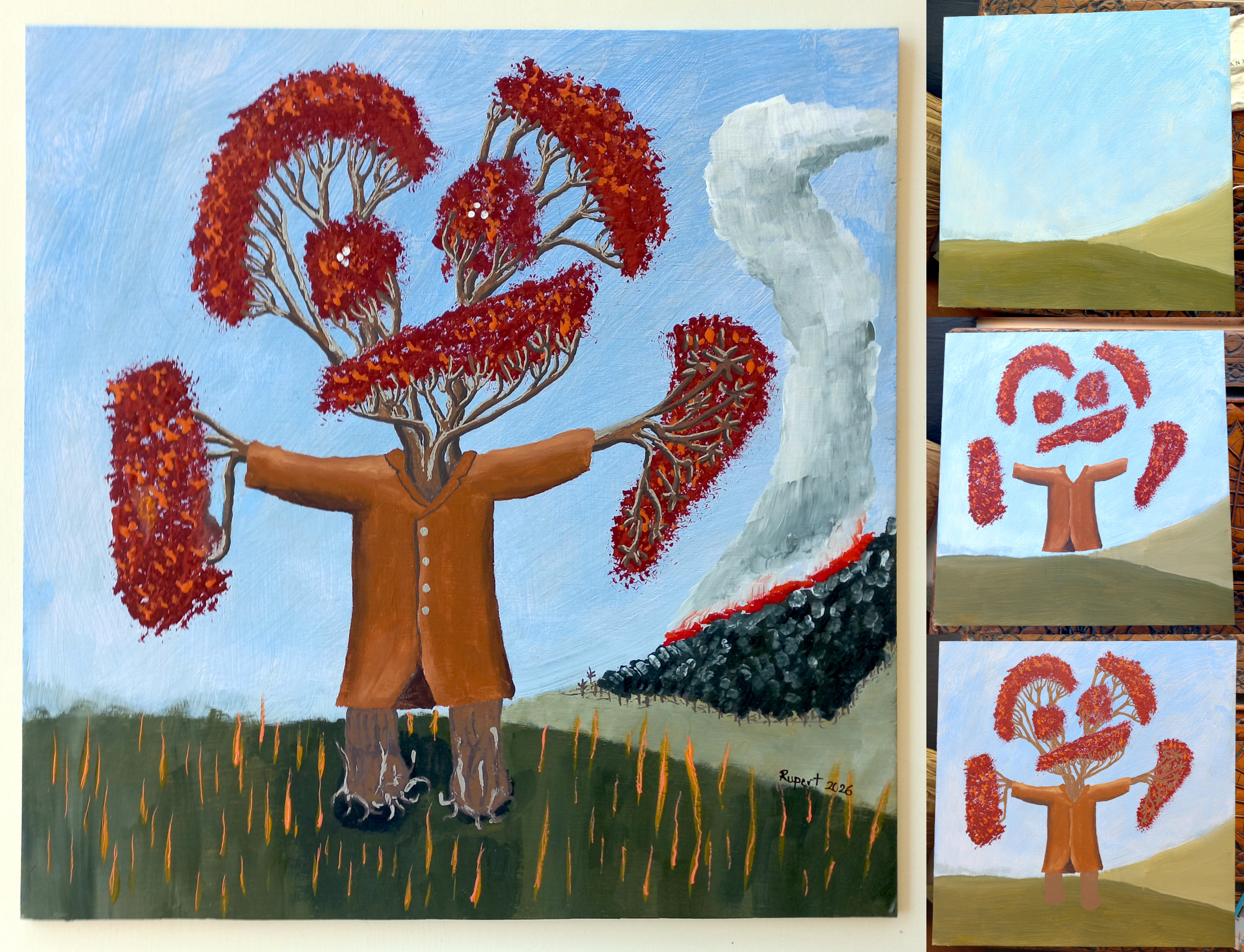 Angry Tree Man is angry because the forest is on fire - his friends are BURNING!