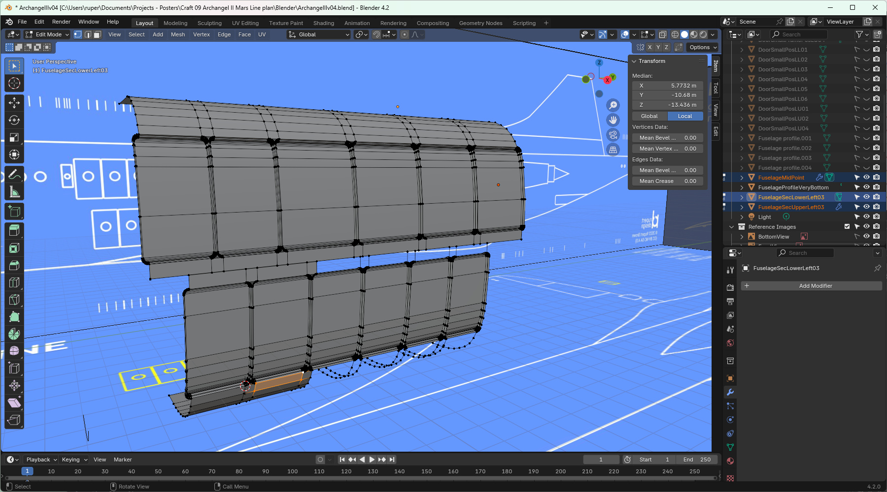 The cabin door frames. They add some extra geometry to the model.