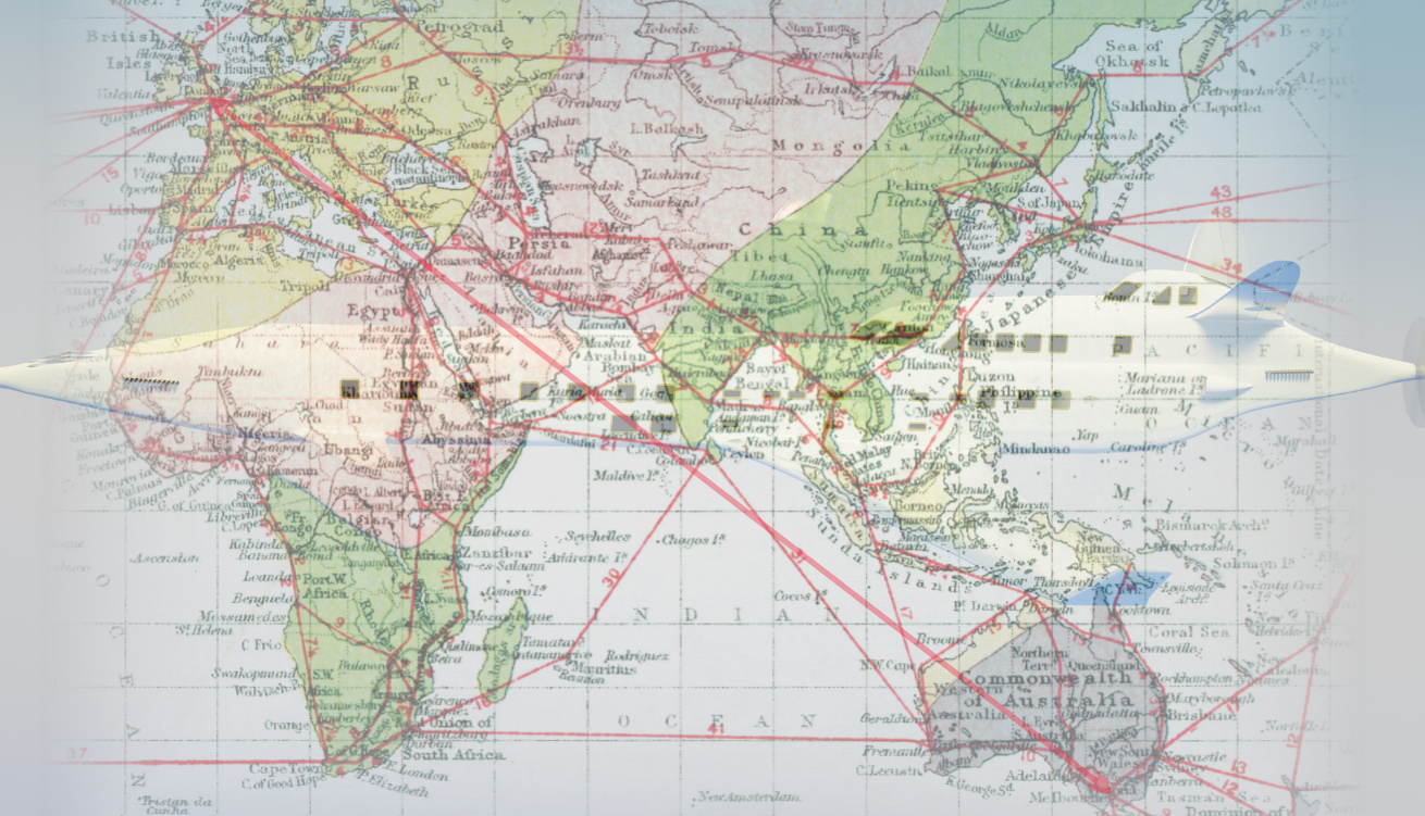 Straight line flight plan