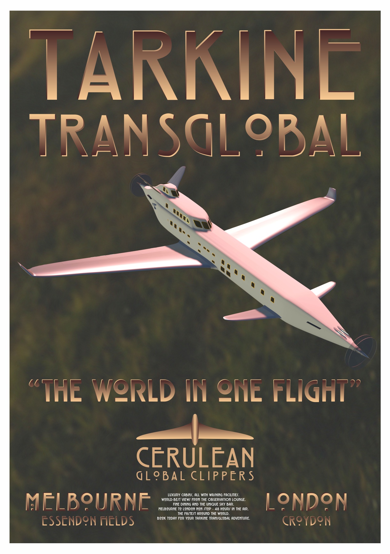 The second Tarkine Transglobal travel poster