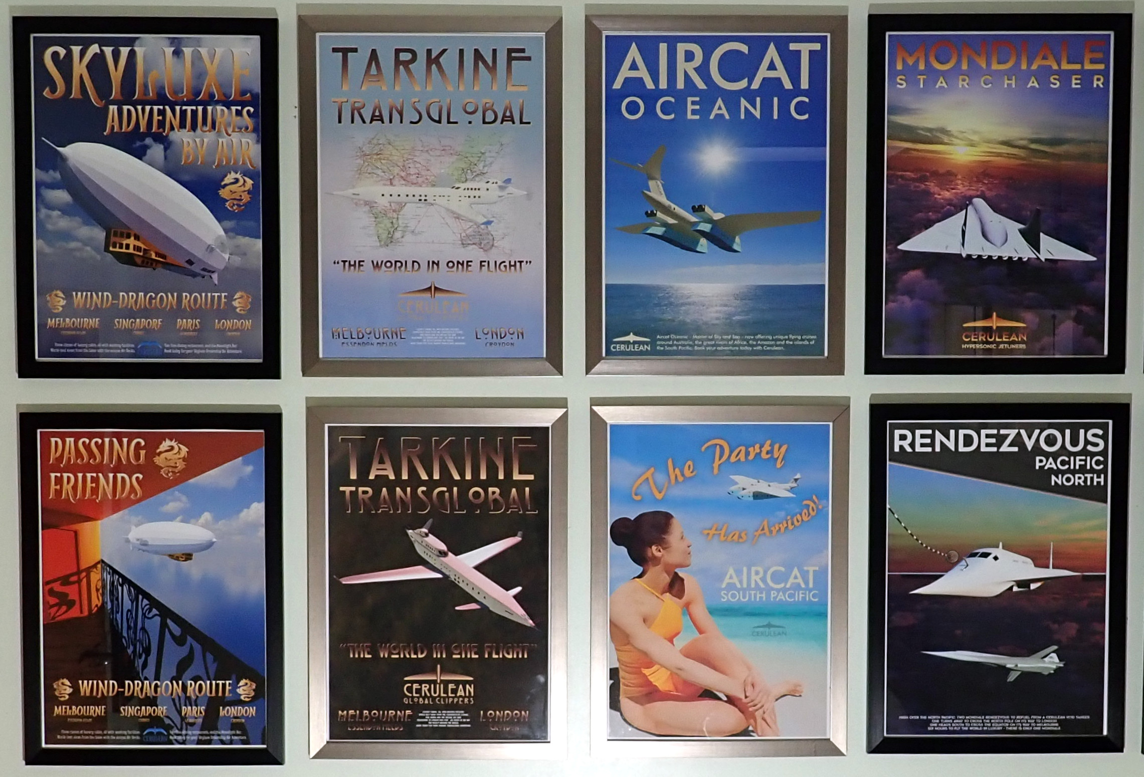 My travel poster assessment gallery.