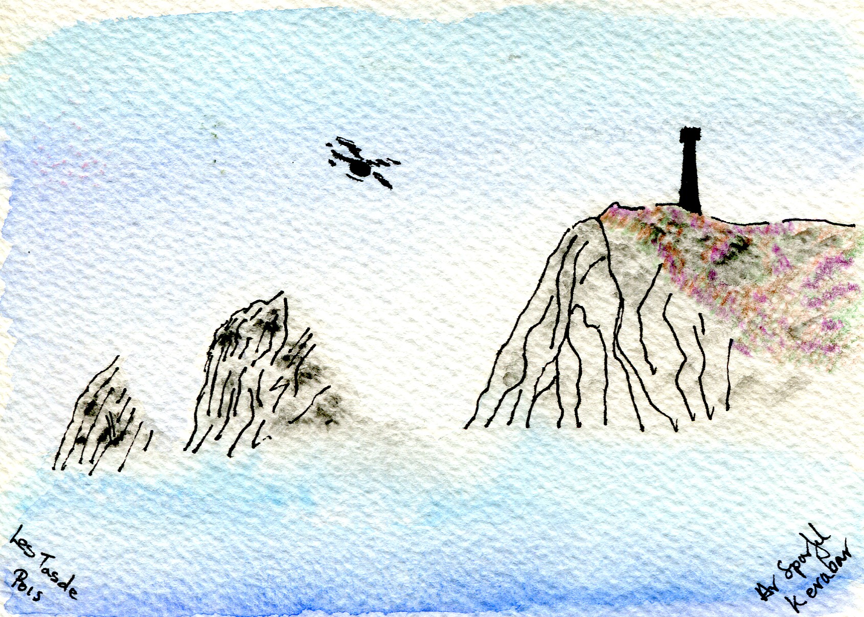 Les Tas de Pois, Brittany France.