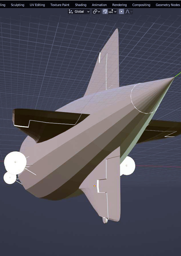 Building Skyluxe Dreamship in Blender