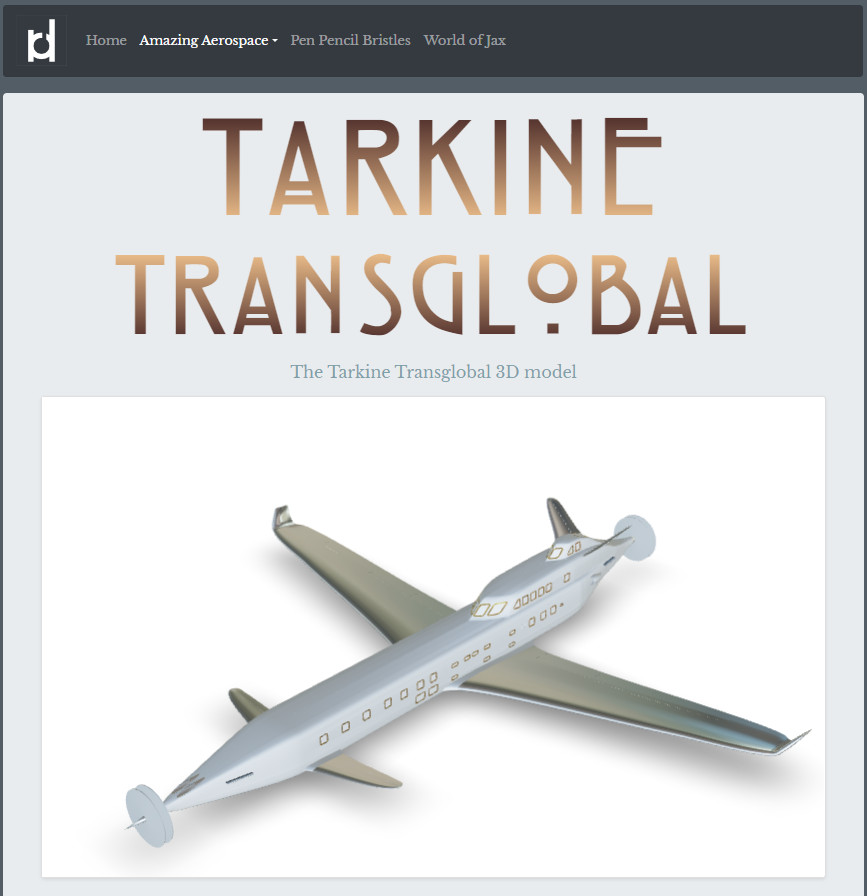 Tarkine Transglobal in model-viewer.