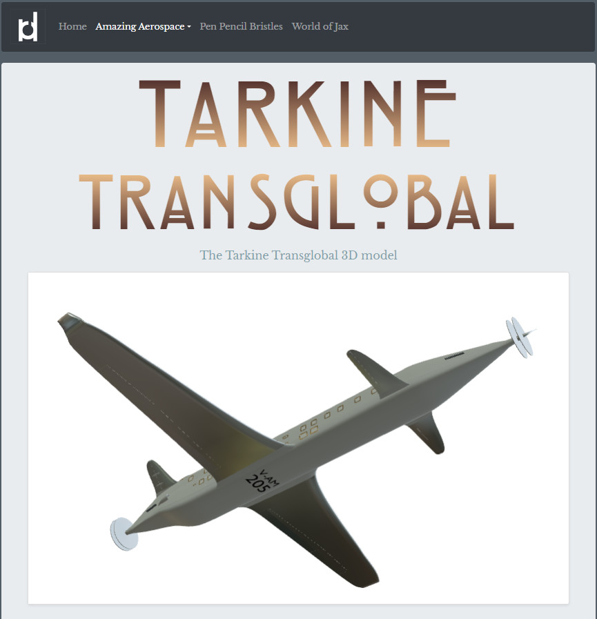 Tarkine Transglobal in model-viewer.