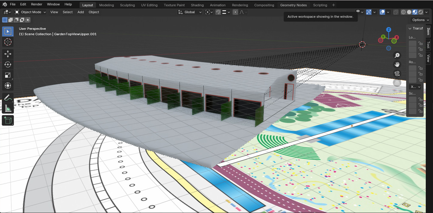 Duplicating the accommodation unit to create an accommodation block.