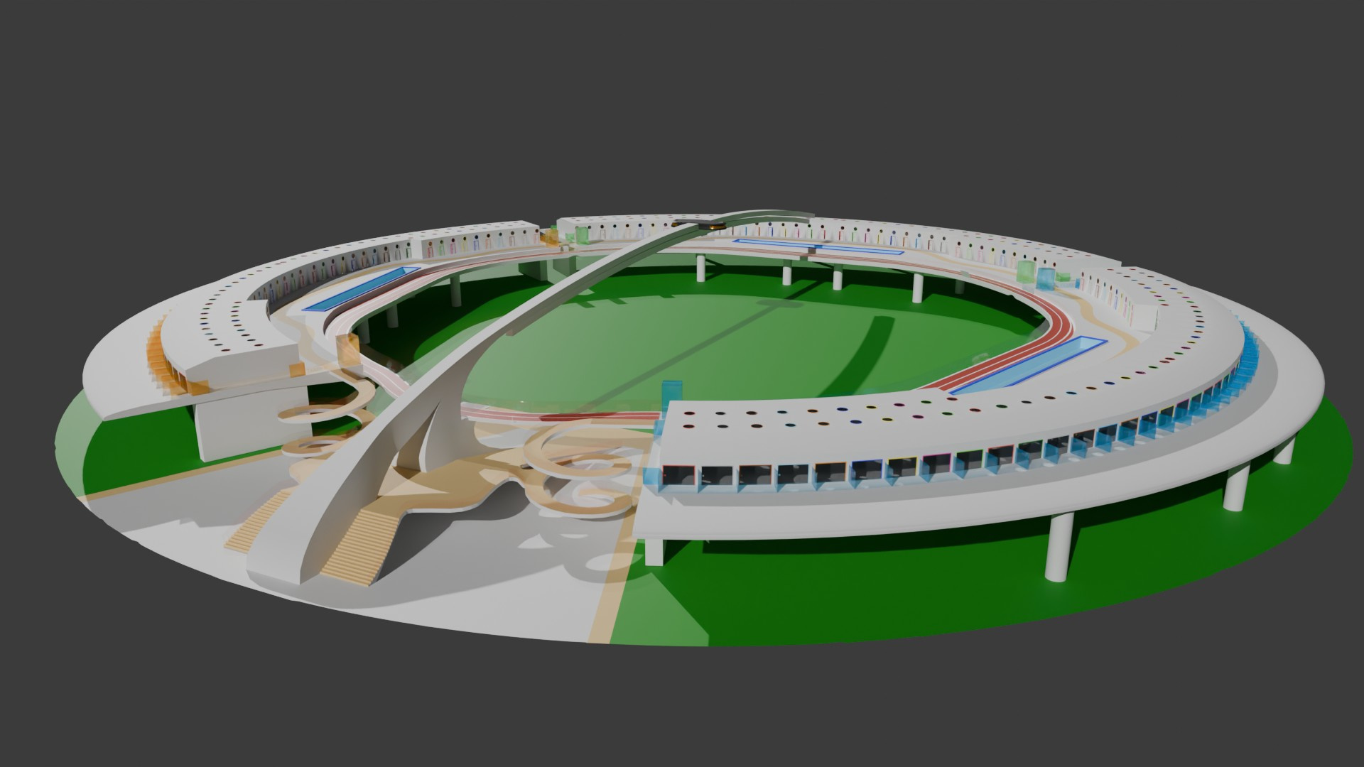 Image showing the detail of the base of the arc.